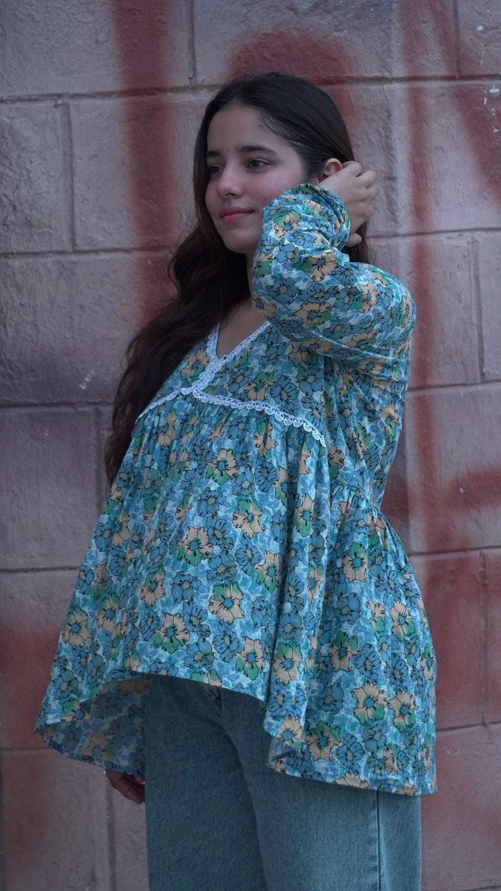 NeelKamal Floral  Short Kurti