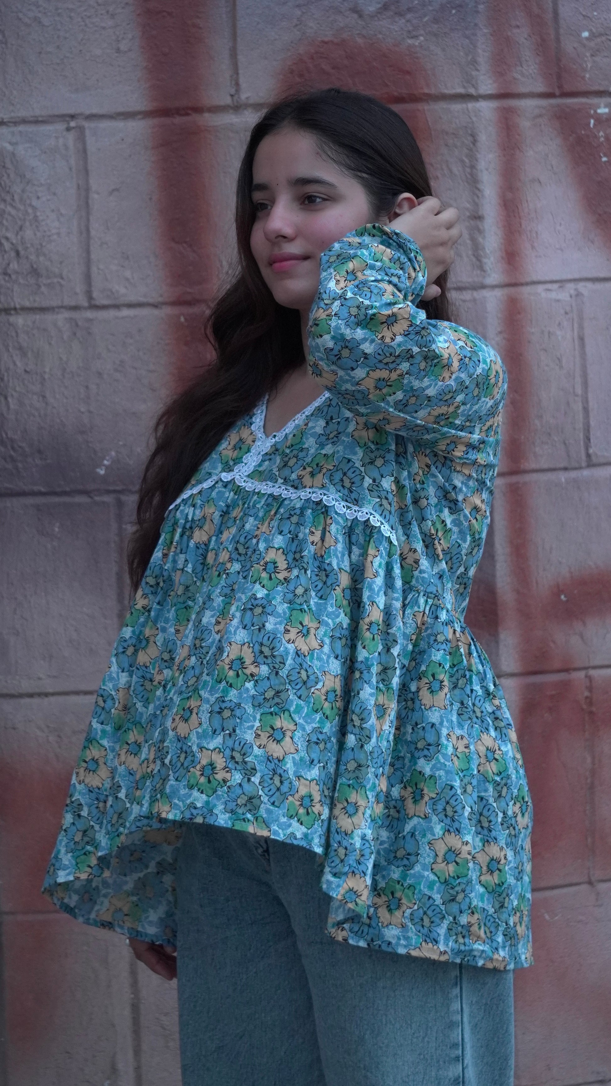 NeelKamal Floral  Short Kurti