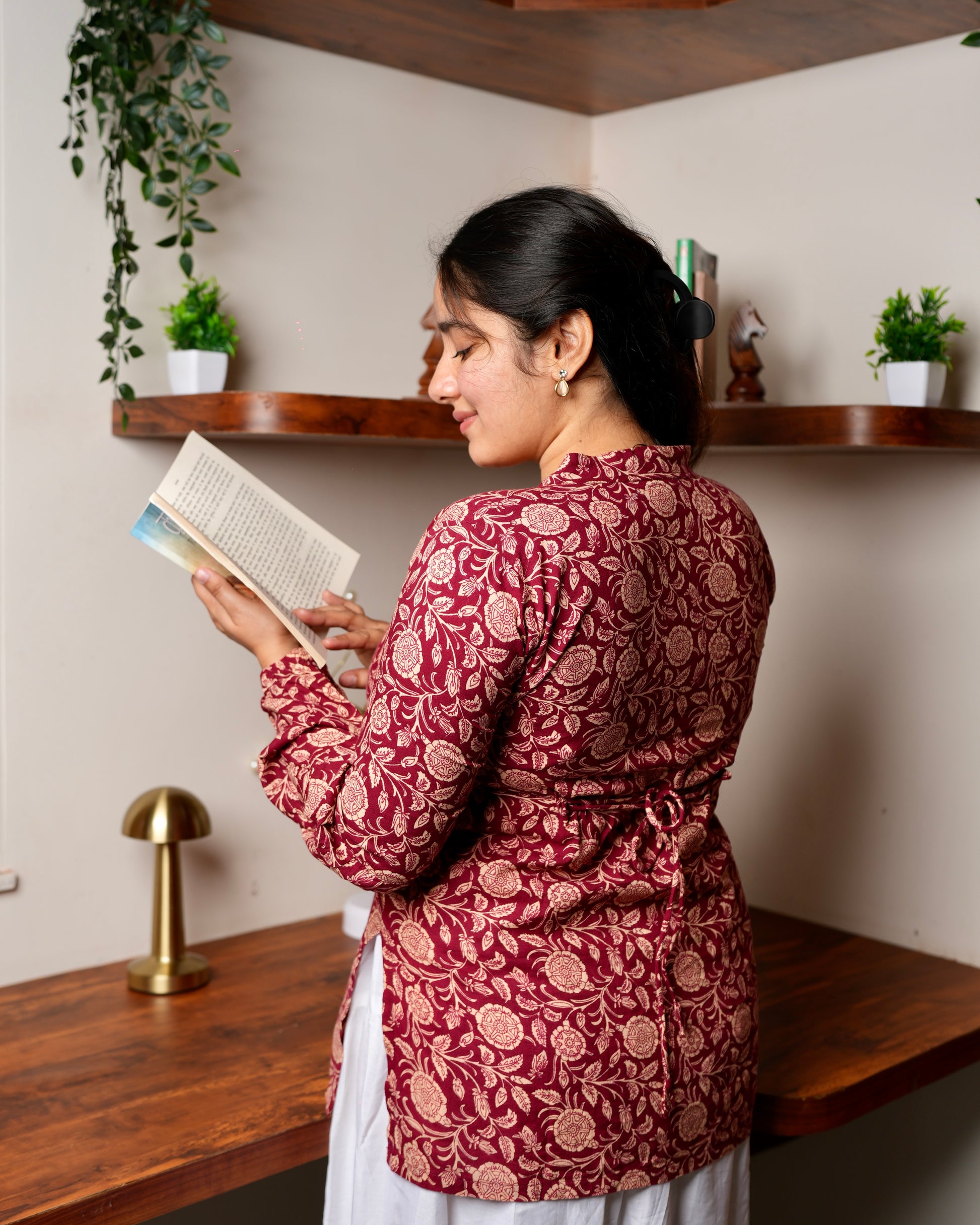 Vanika - Maroon short Kurti for women