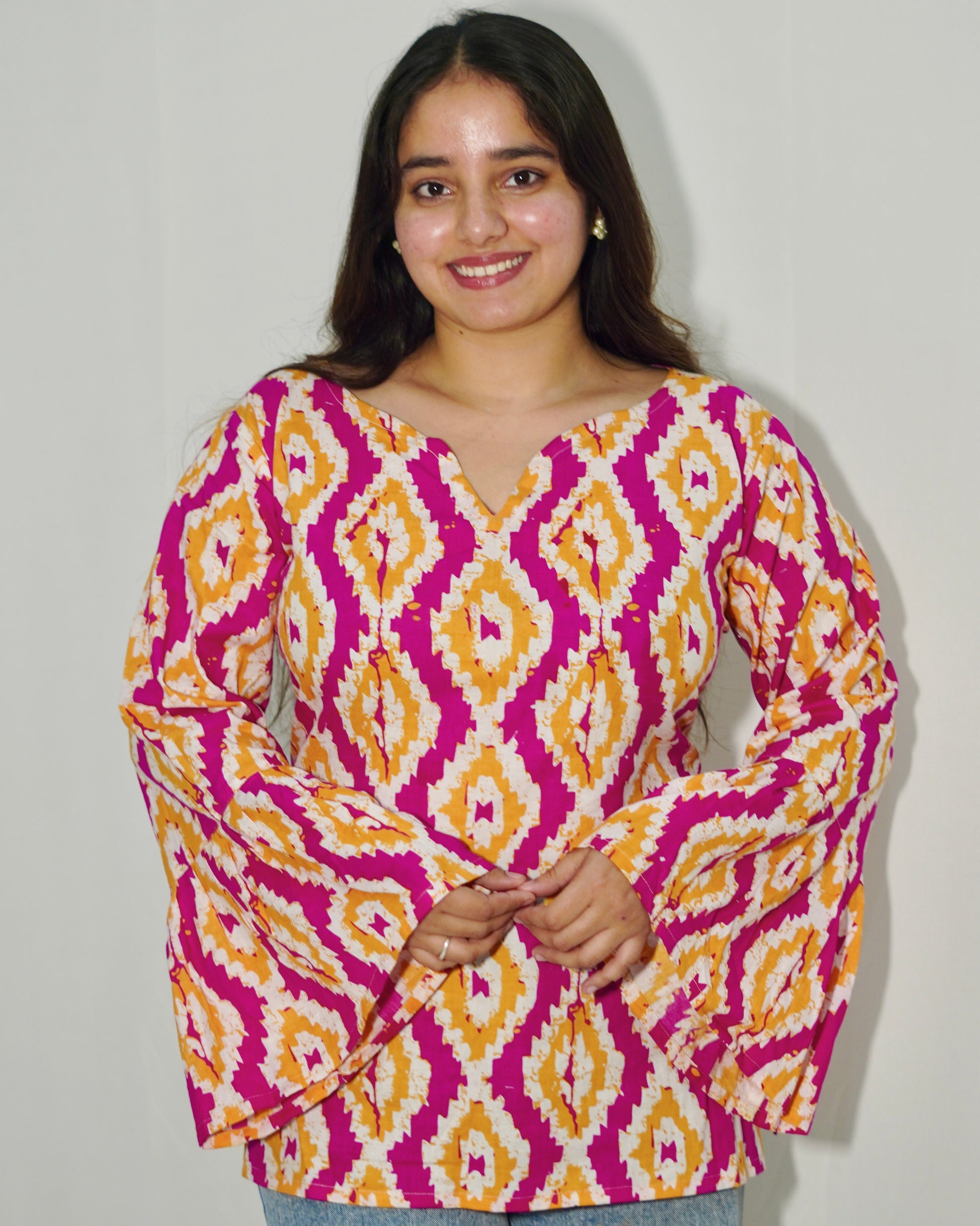 Phool - Floral short kurti for women