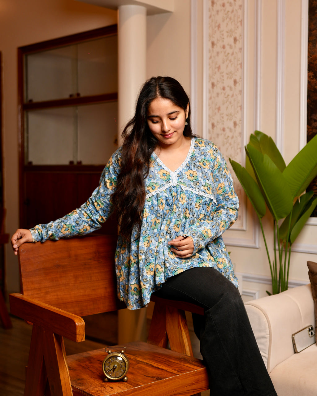 NeelKamal - Floral  Short Kurti for women
