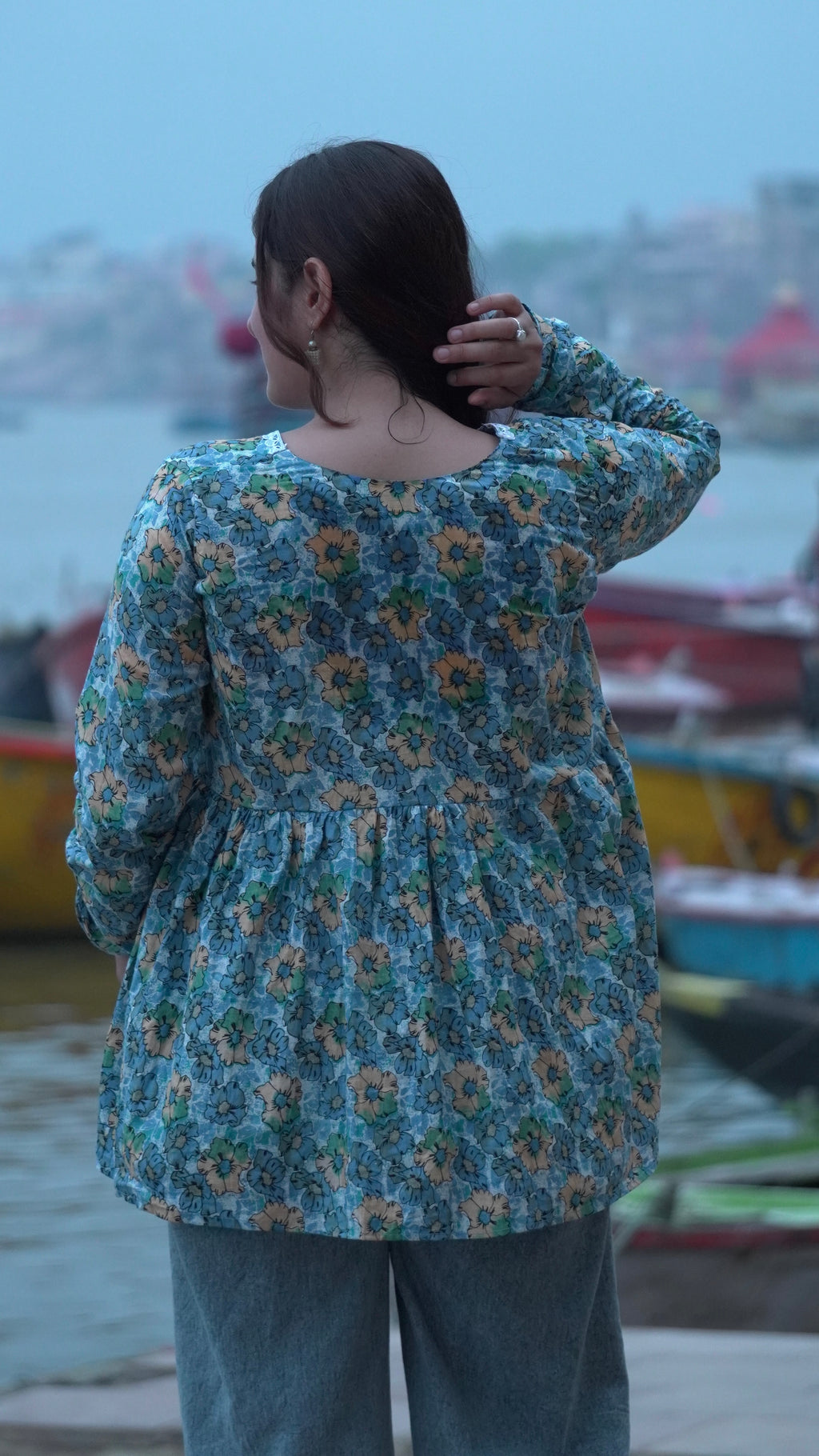 NeelKamal Floral  Short Kurti