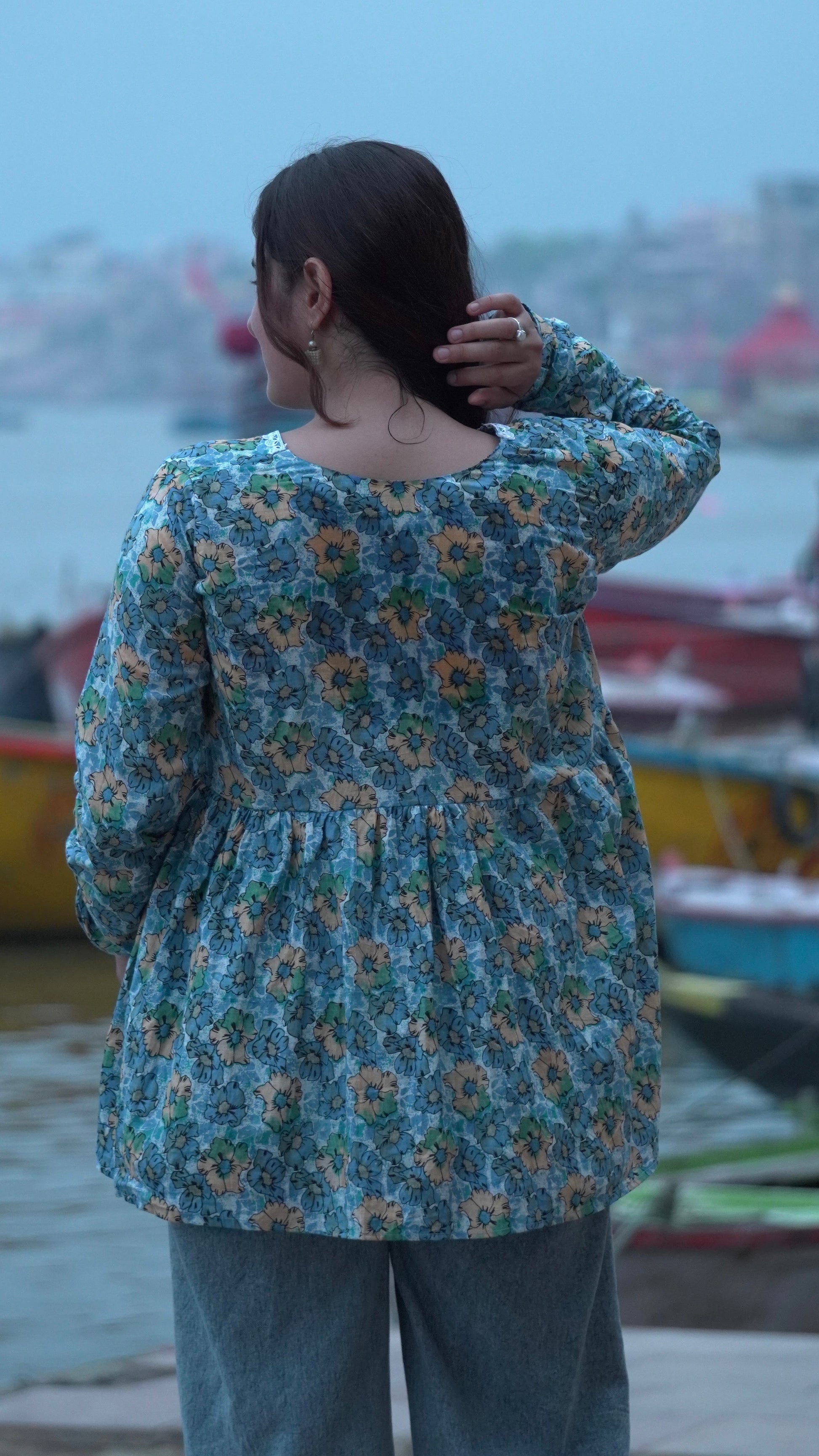 NeelKamal Floral  Short Kurti